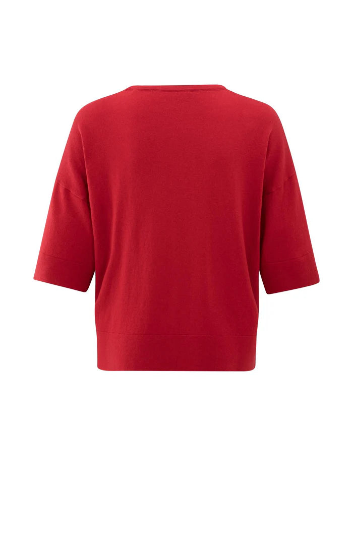 T-shirt oversize à manches courtes en maille fine YAYA