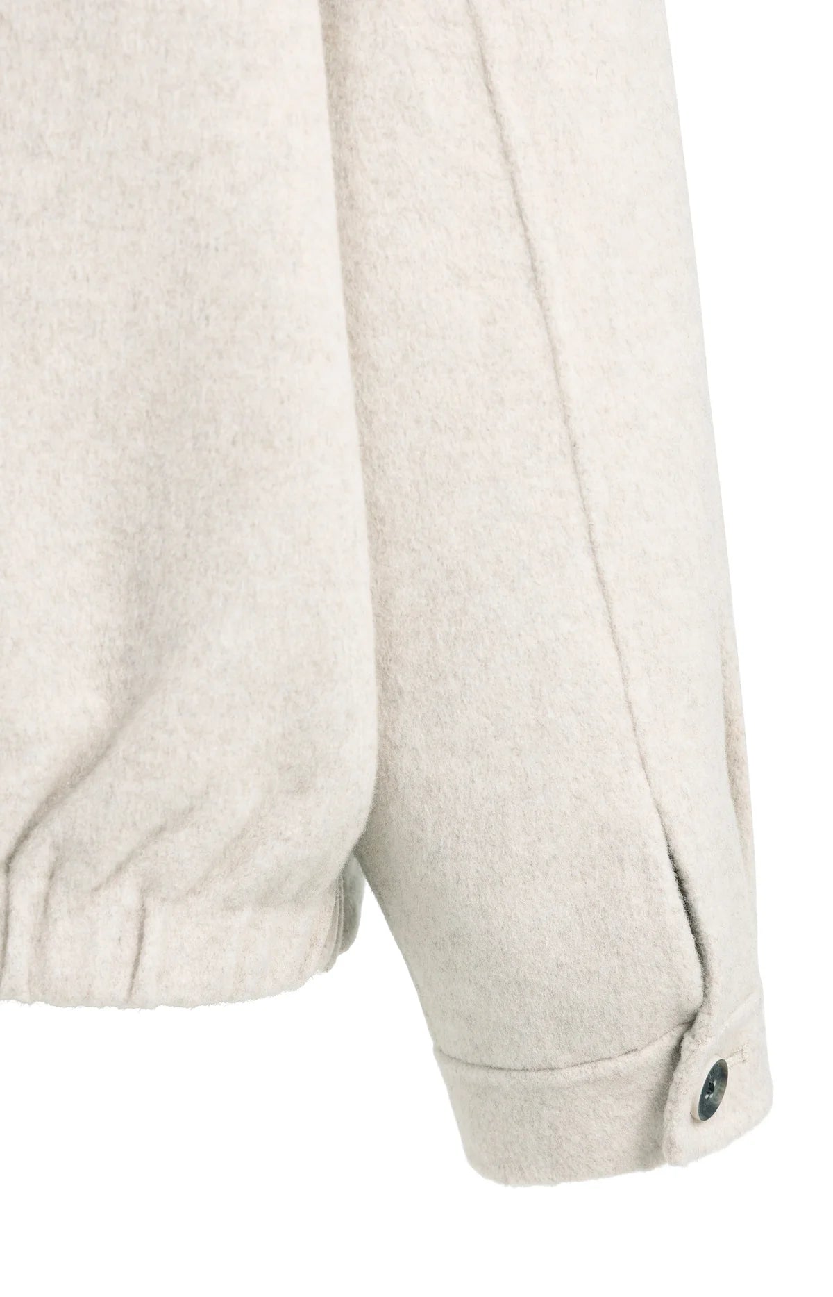 Veste oversize en laine mélangée avec capuche