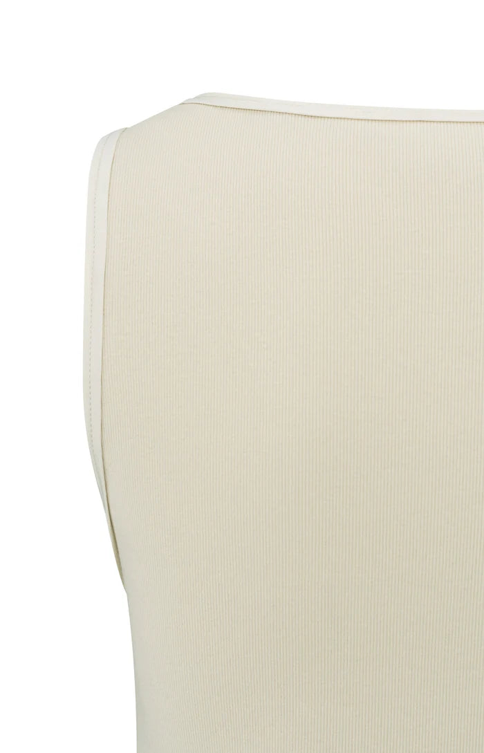 Camisole en maille côtelée avec finition satinée YAYA
