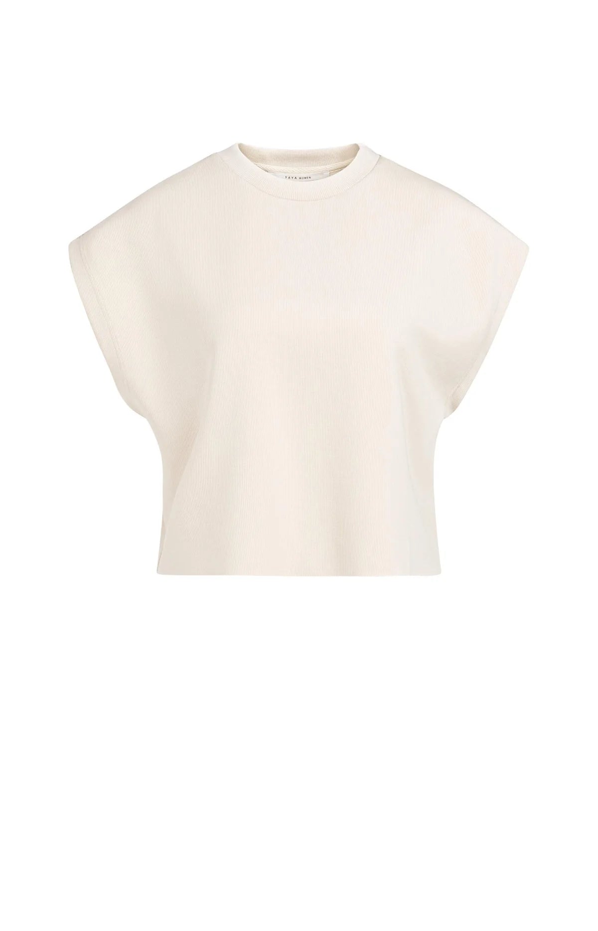 Sweat boxé sans manches texturé