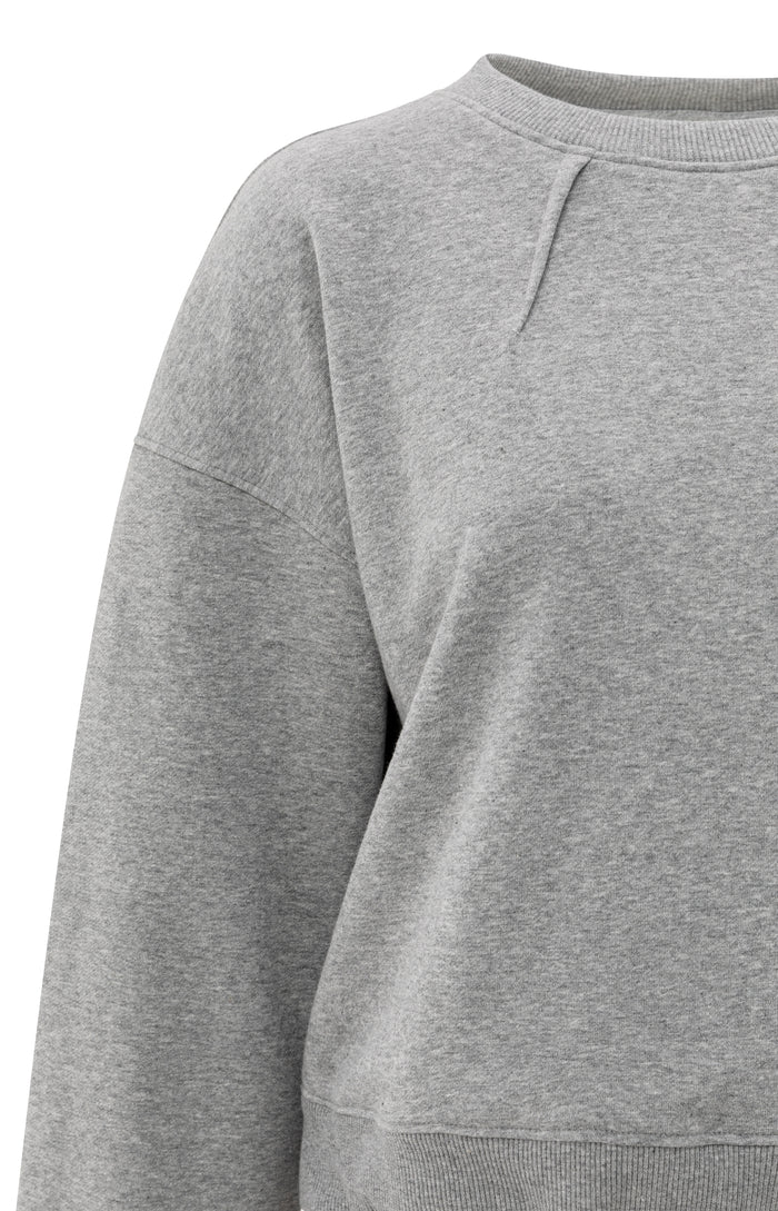 Sweat avec finitions plissées et lien de serrage sur le côté YAYA