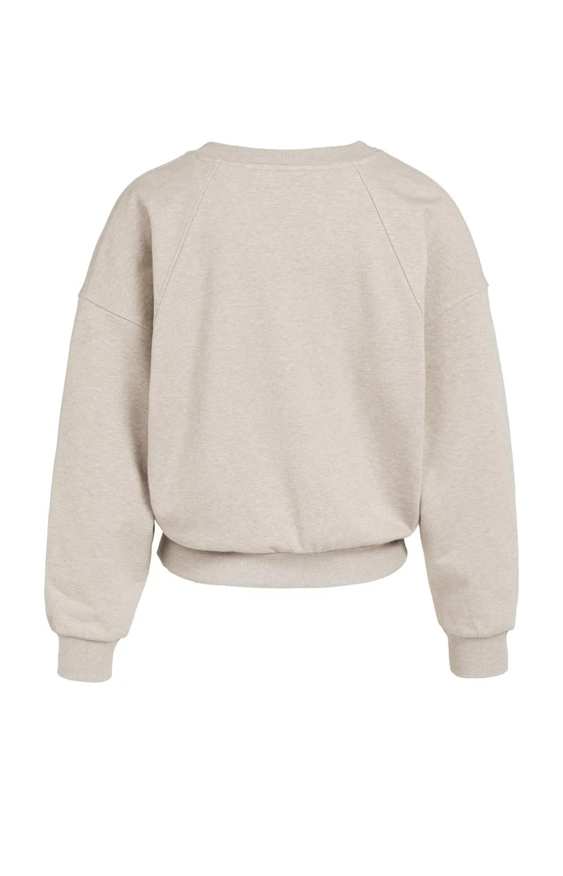 Sweat-shirt à col en V en tissu