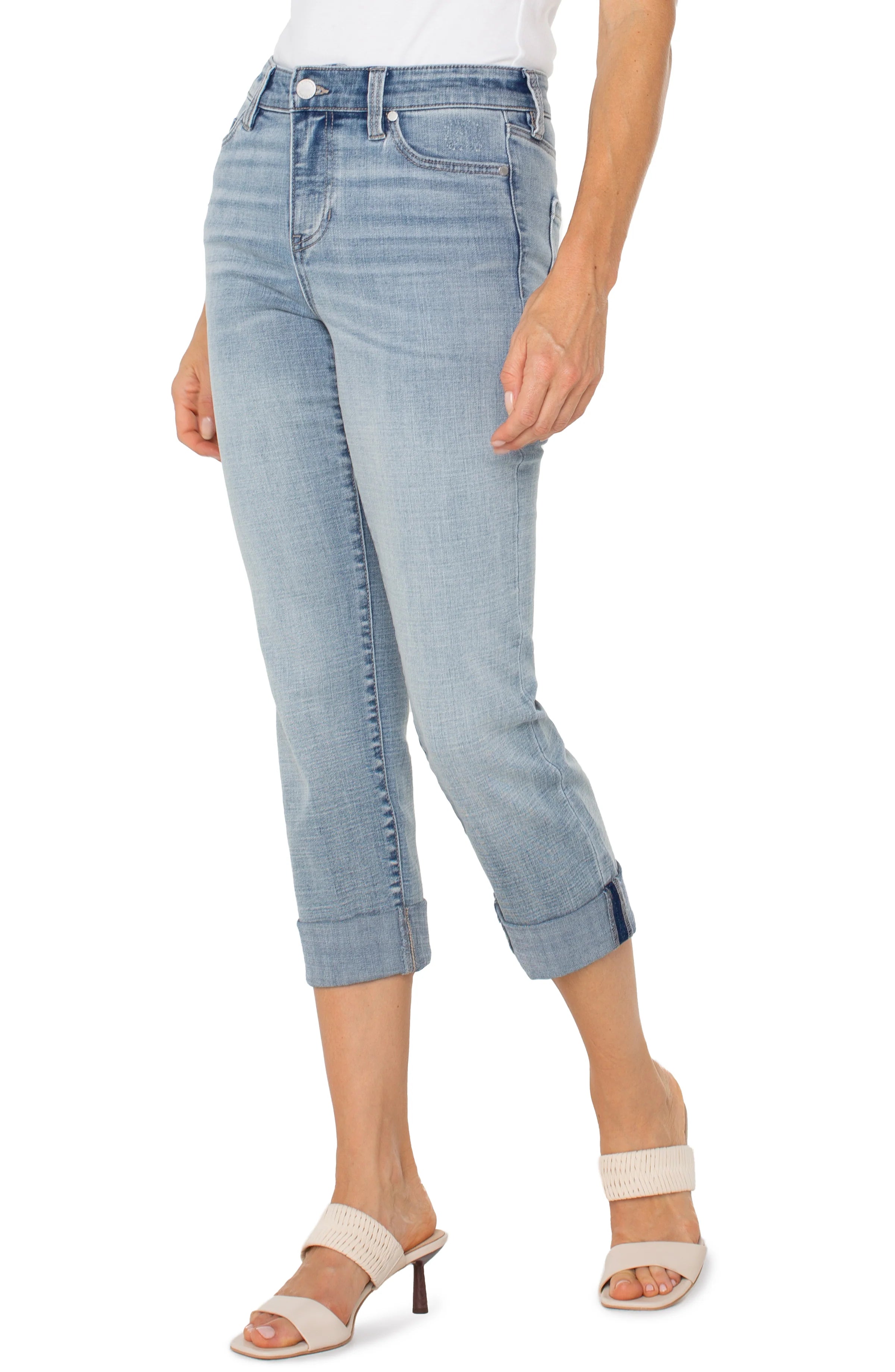 Jeans CHARLIE CROP WIDE CROLLED CUFF LIVERPOOL