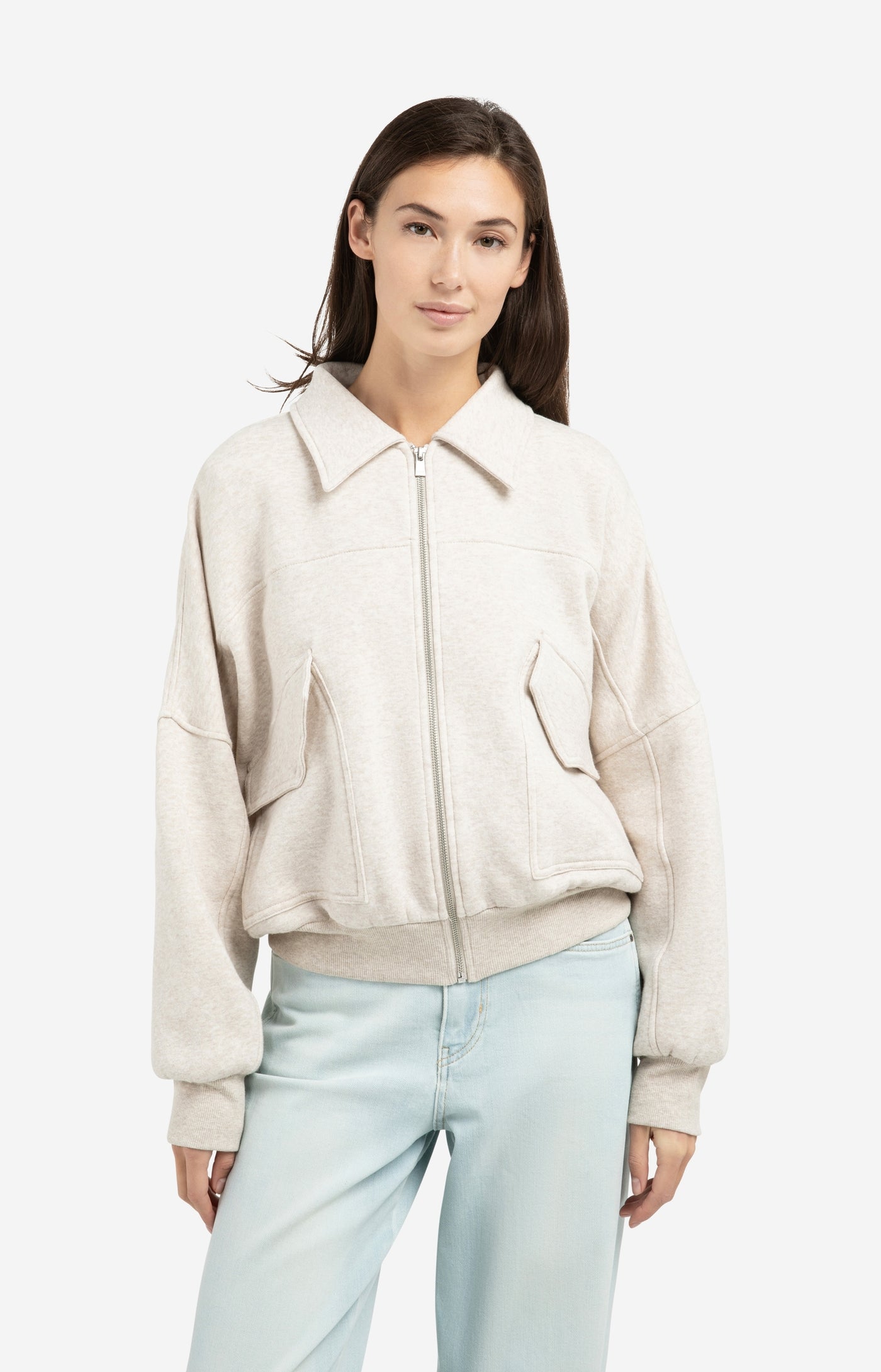 Veste sweat à poches YAYA