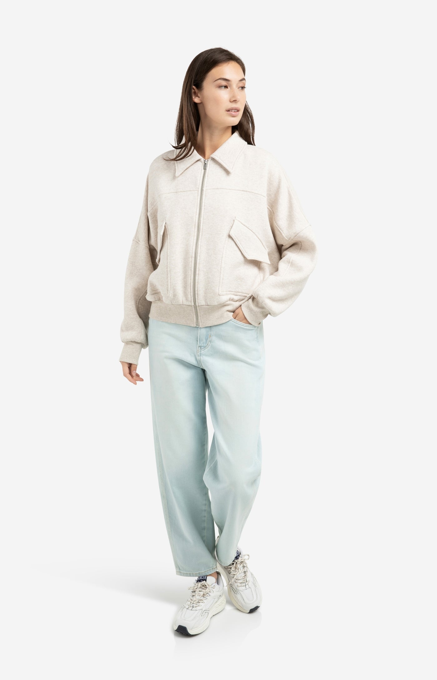 Veste sweat à poches YAYA