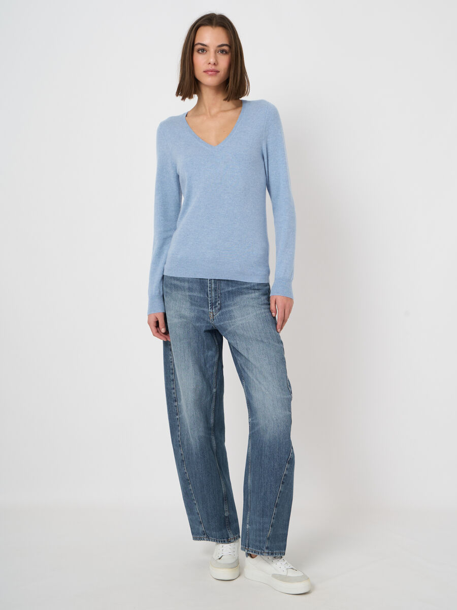 Pull col V en cachemire 100% essentiel