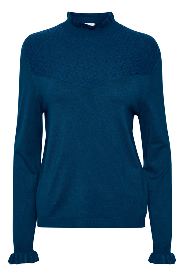 CRVillea Knit Blouse 10611897 Gibraltar Sea