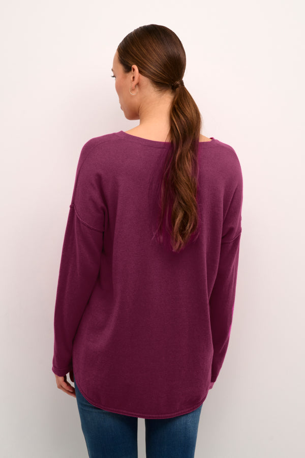 CRAnva Knit Pullover 10611939 Fushia Red