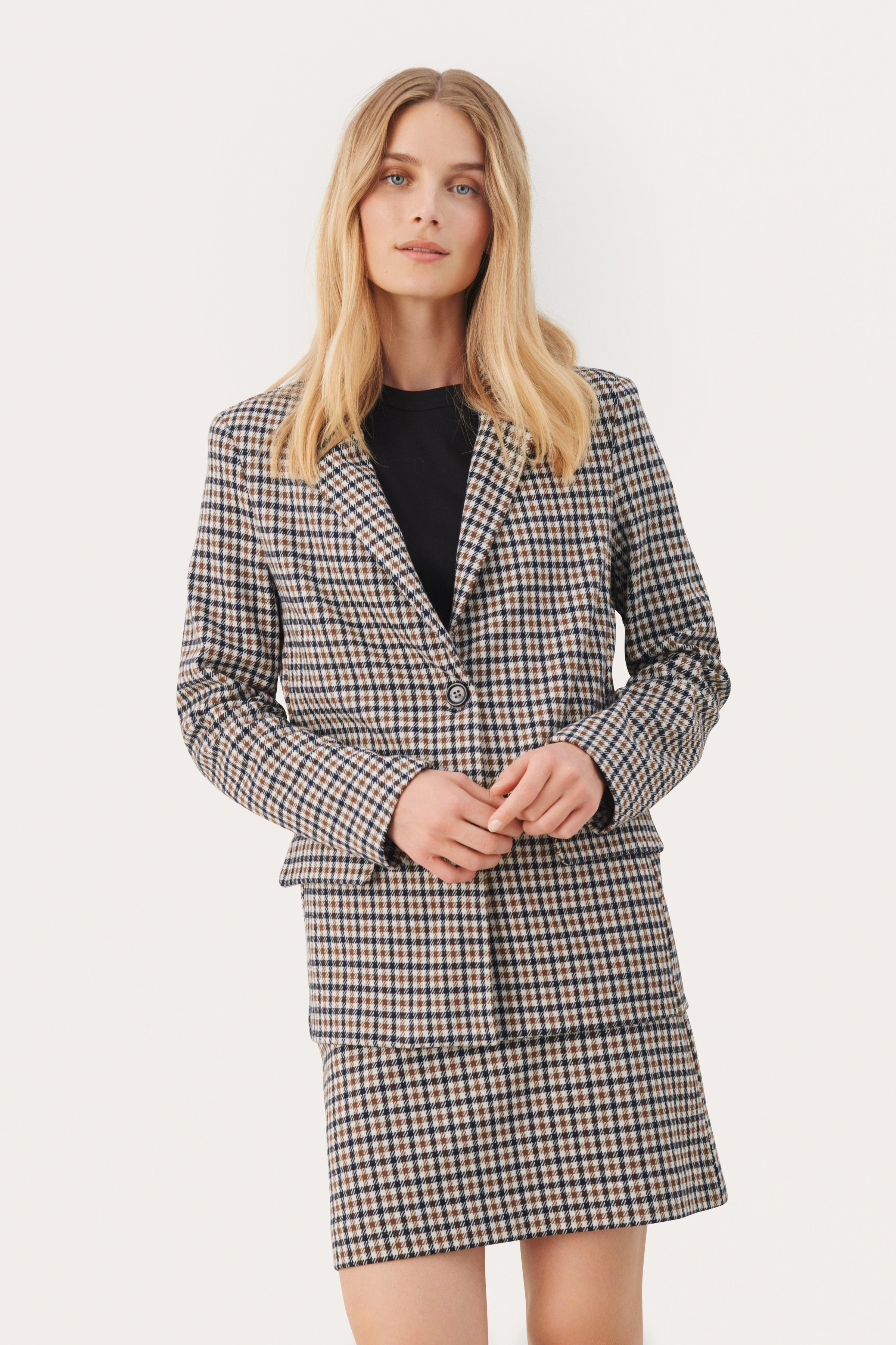 VictorianaPW Blazer Brown Check