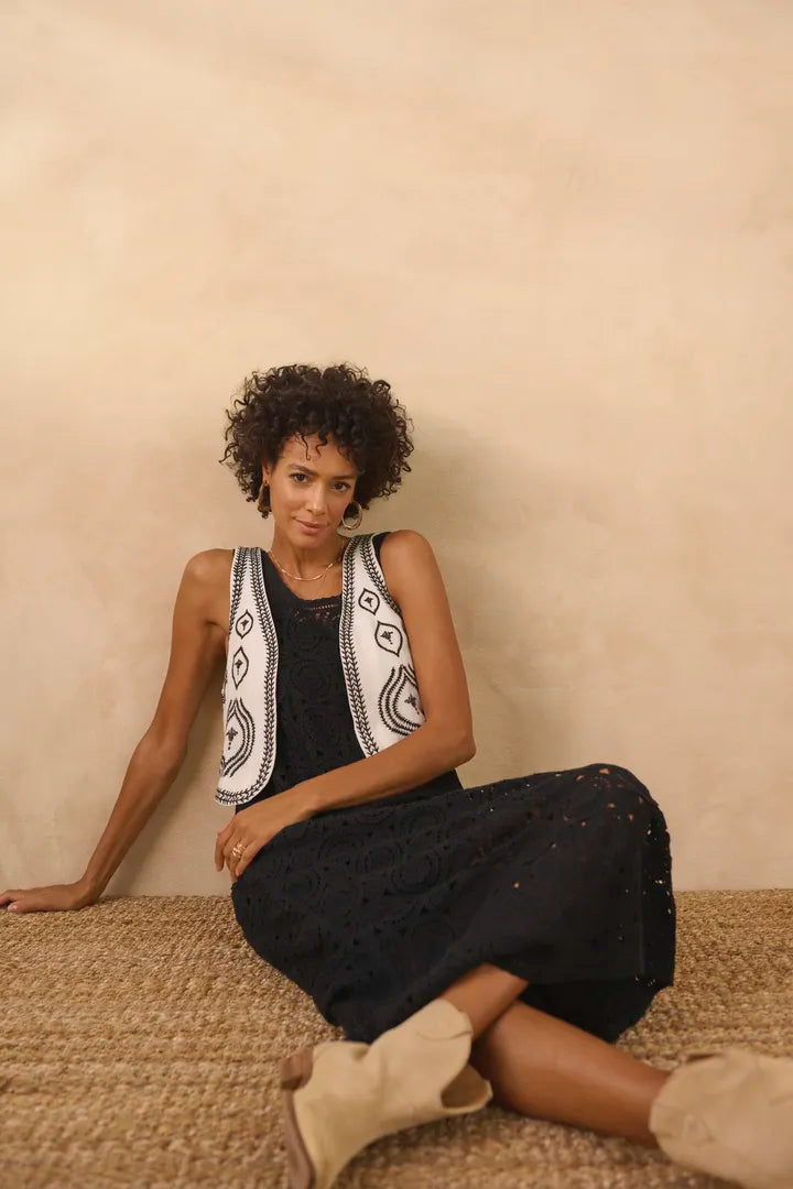 CRManju boho vest CREAM