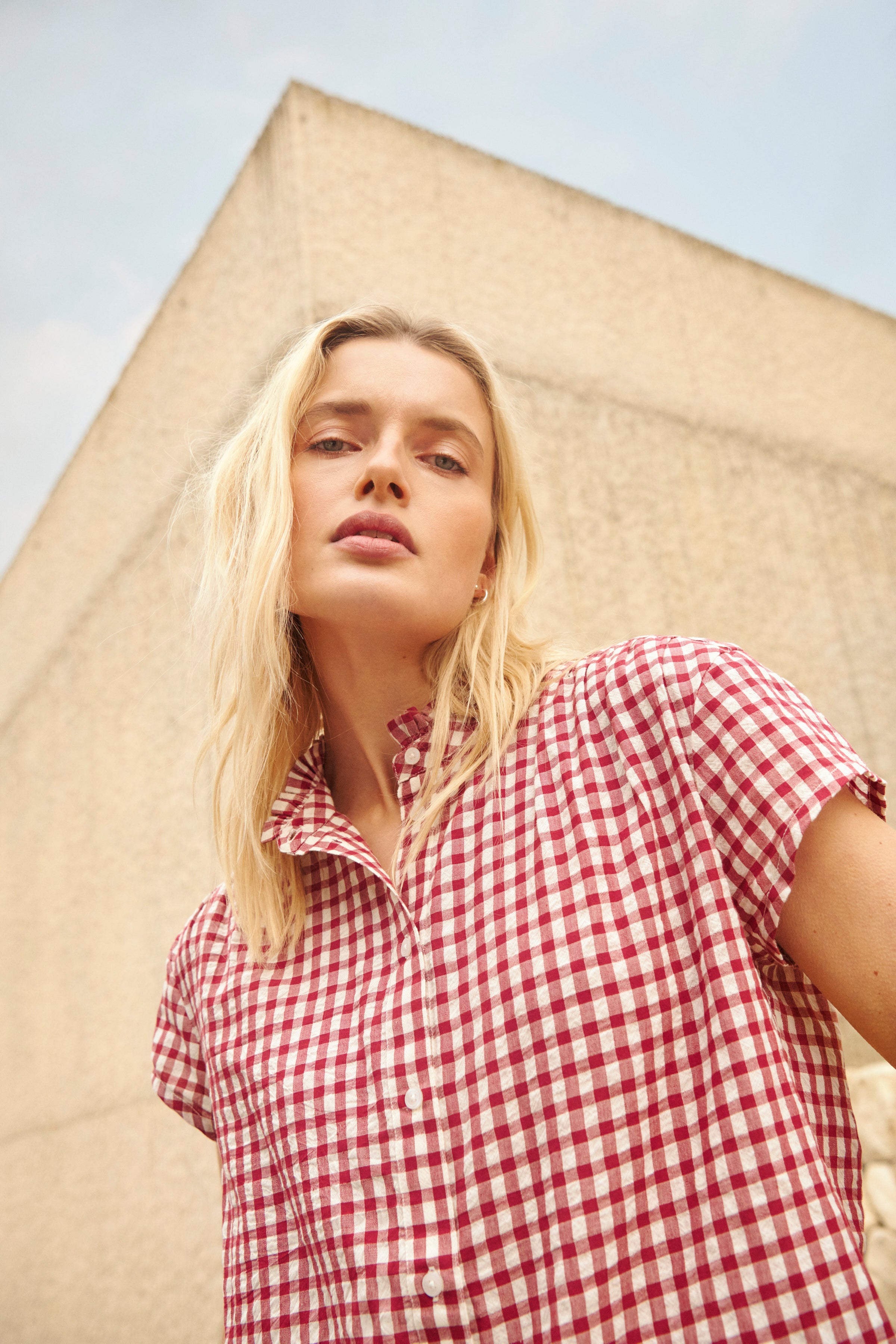 Blouse à carreaux - Bjanka