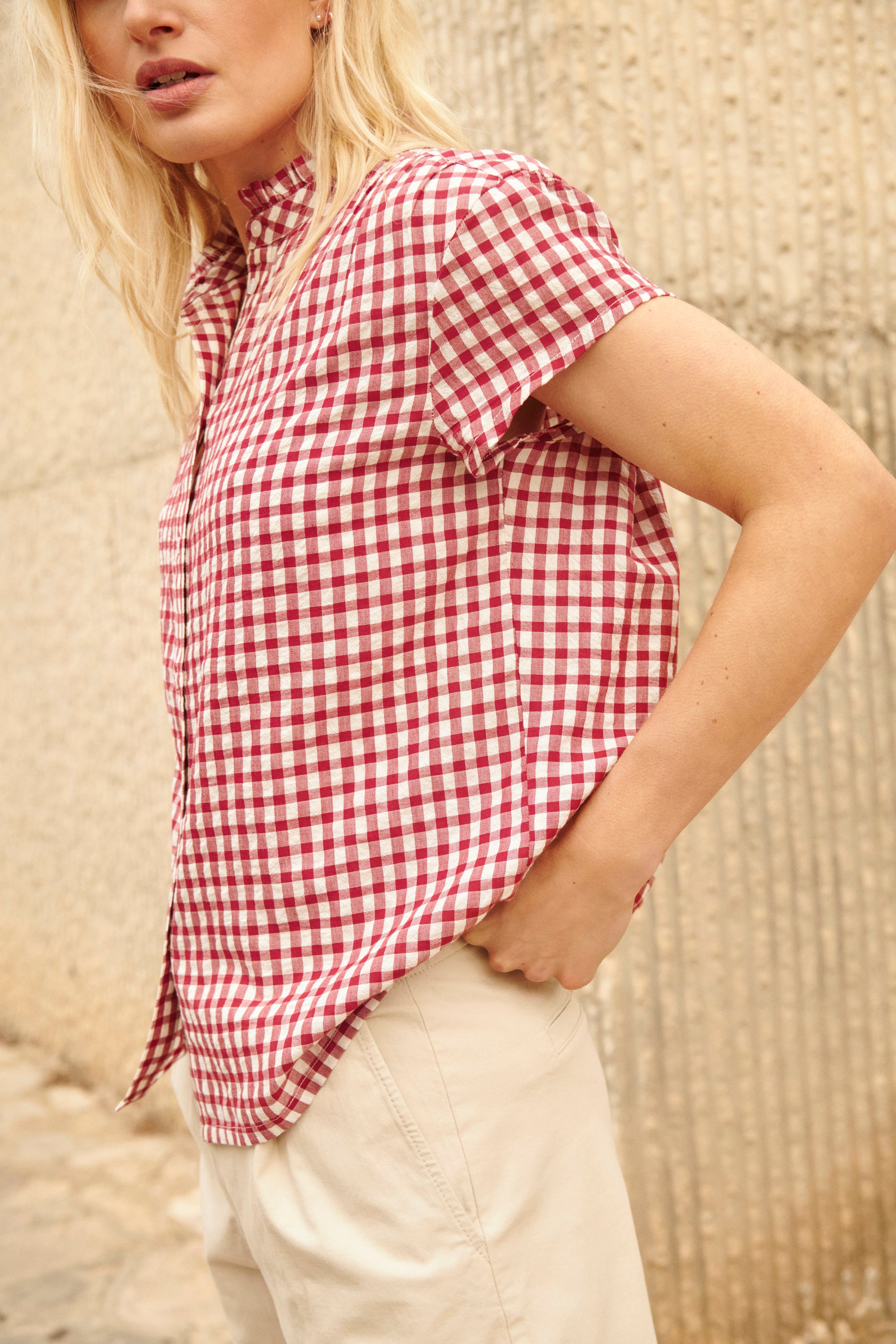 Blouse à carreaux - Bjanka