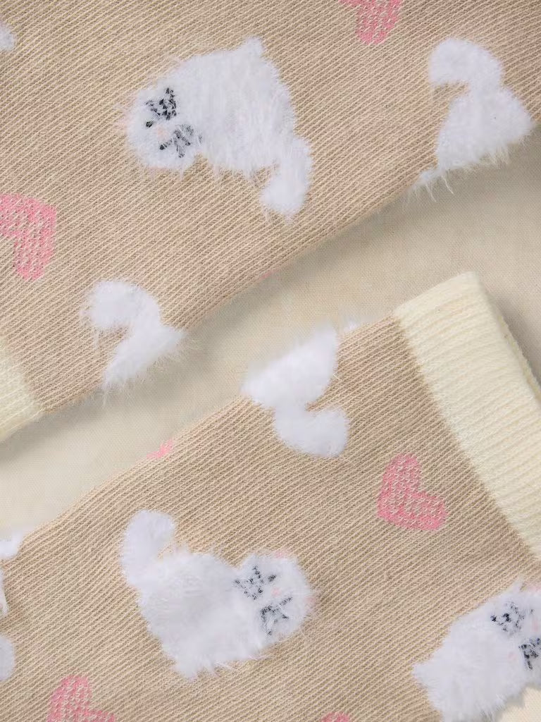 Chaussette Cheville de Chat Duveteuse