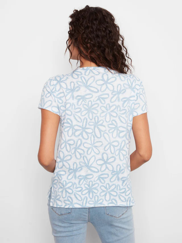 T-shirt en jersey de coton biologique imprimé CHARLIE B