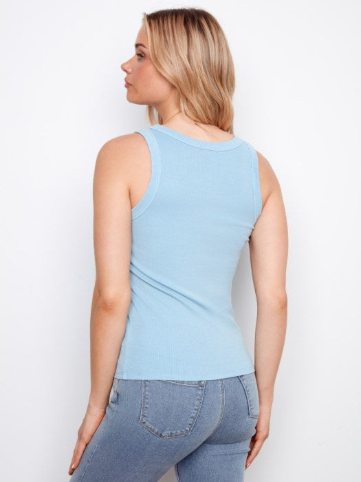 Tencel Ribed Tank Top CHARLIE B