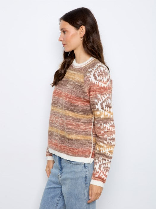 Pull raglan réversible