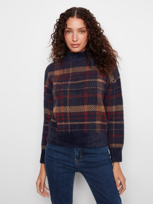 Pull à carreaux
