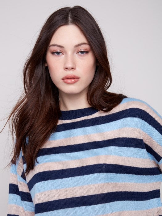 Crew Neck Sweater Rayures CHARLIE B