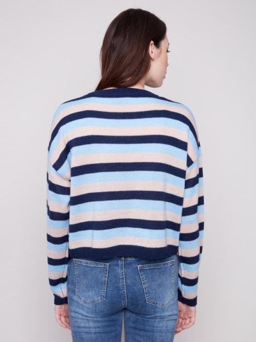 Crew Neck Sweater Rayures CHARLIE B