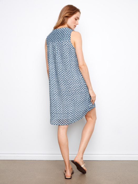 Robe en mélange sans manches