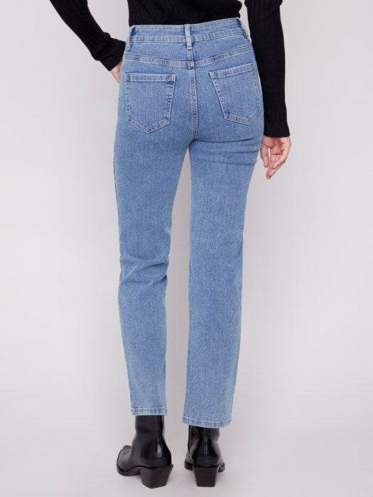Pantalon droit en velours côtelé CHARLIE B