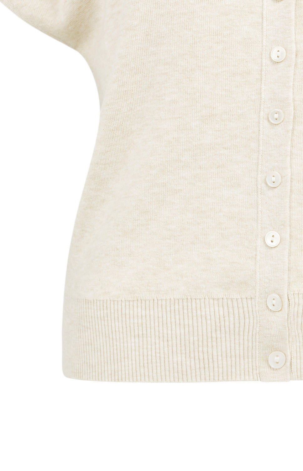 Cardigan manches courtes avec boutons