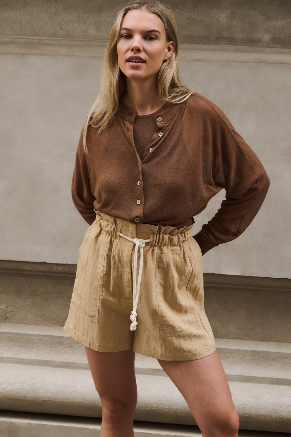 Cardigan avec camisole intégré