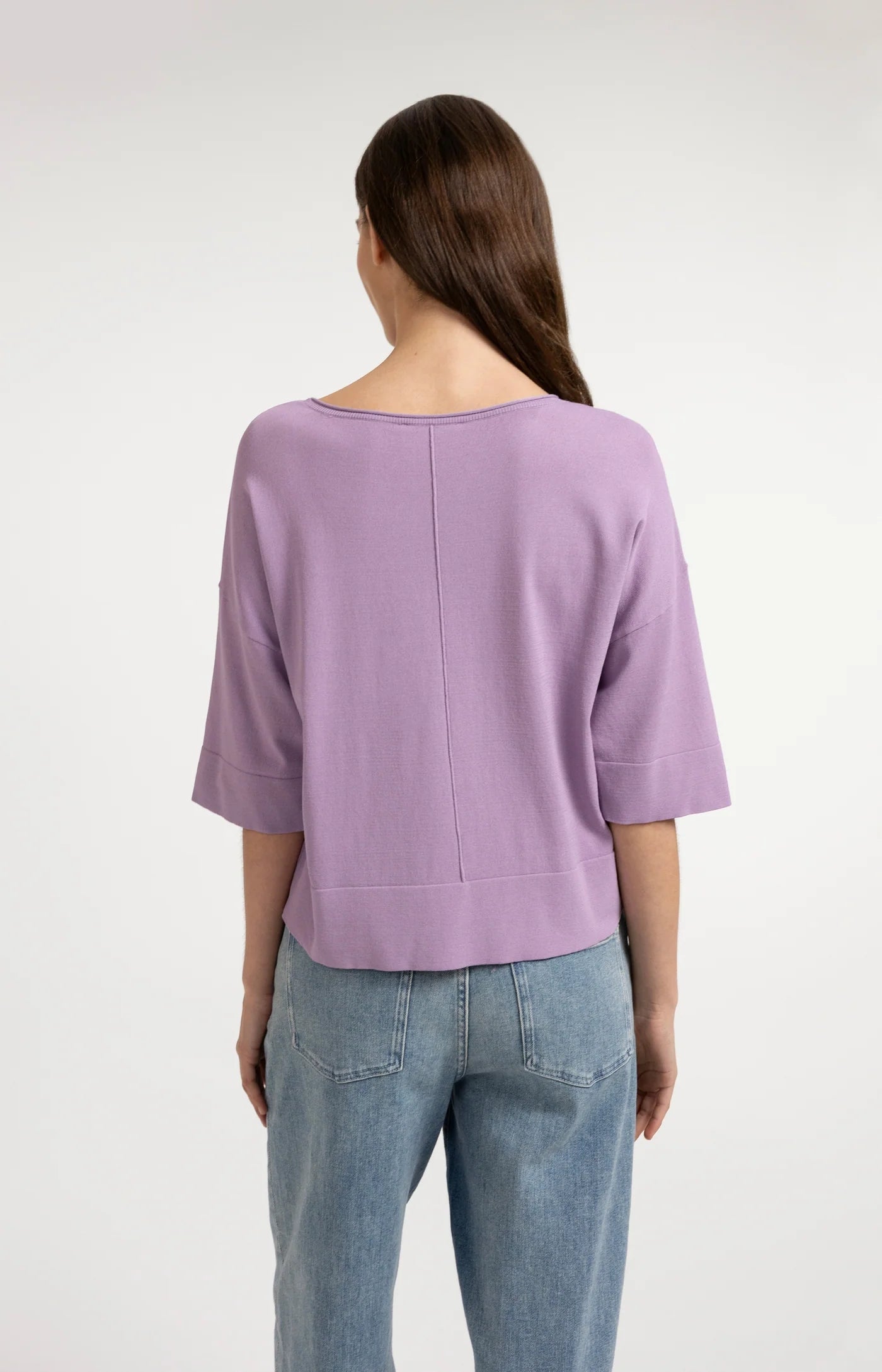 Chandail oversize avec col bateau