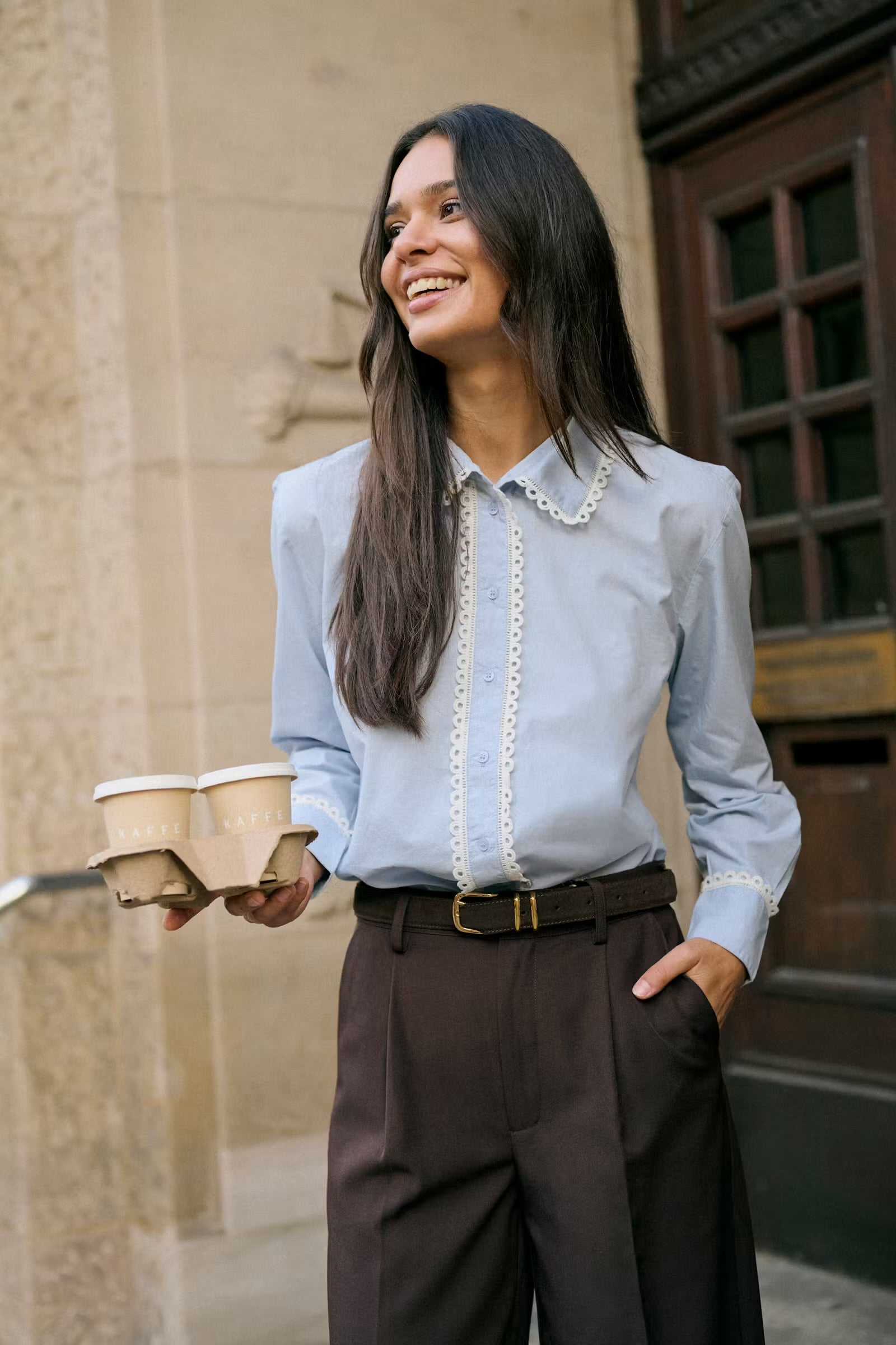 Chemise finitions festonnées - Kaketty