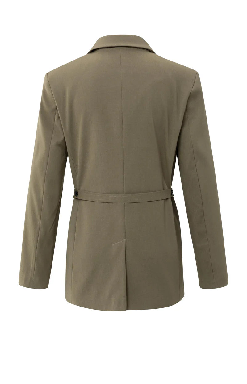 Blazer avec ceinture et fermeture à double boutonnage YAYA