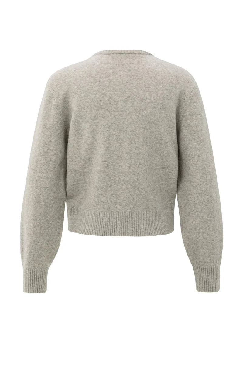 Cardigan avec col amovible et fermeture à boutons YAYA