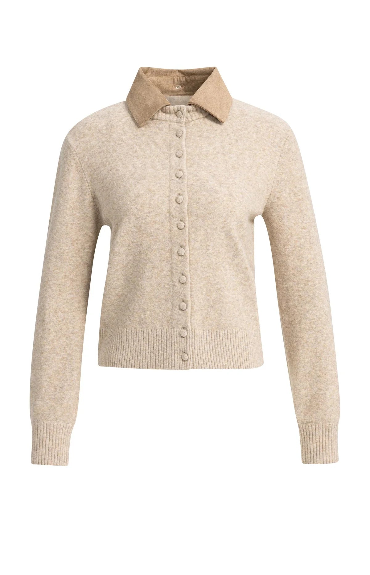 Cardigan avec col amovible