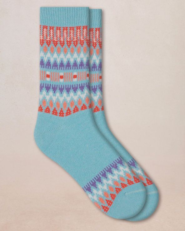 Chaussettes Cachemire NORVÉGIEN BLEU FORÊT