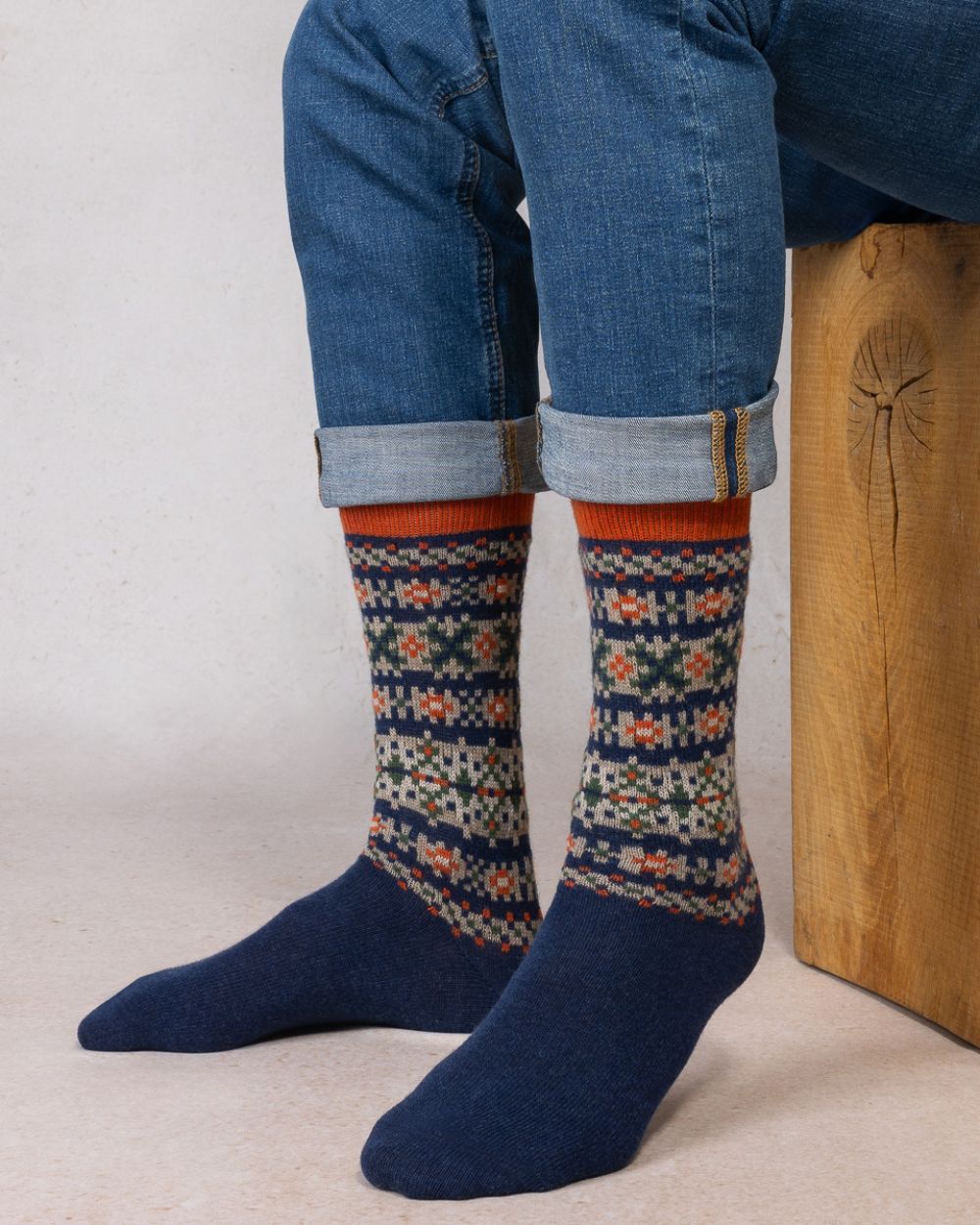 Chaussettes Laine - Cachemire Jacquard