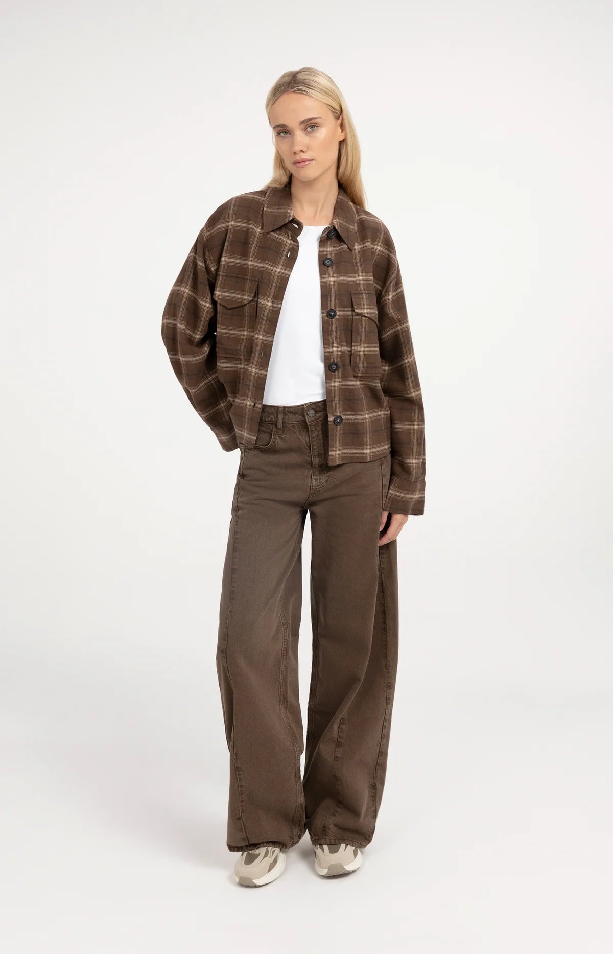 Chemise en flanelle à carreaux