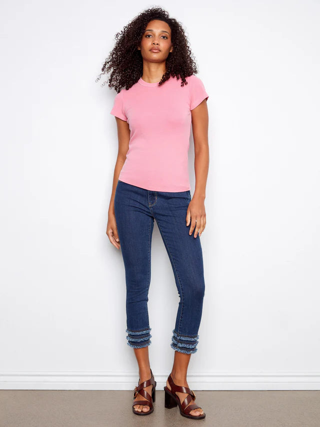 Tencel Rib T-Shirt CHARLIE B