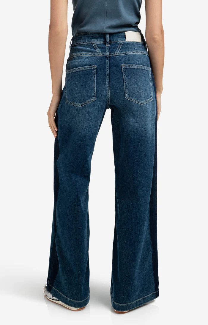 Jean taille haute coupe ample et large (L30) YAYA