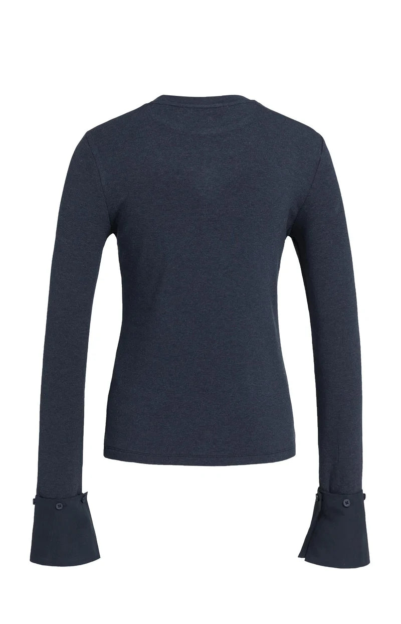 Haut en jersey avec poignets amovibles