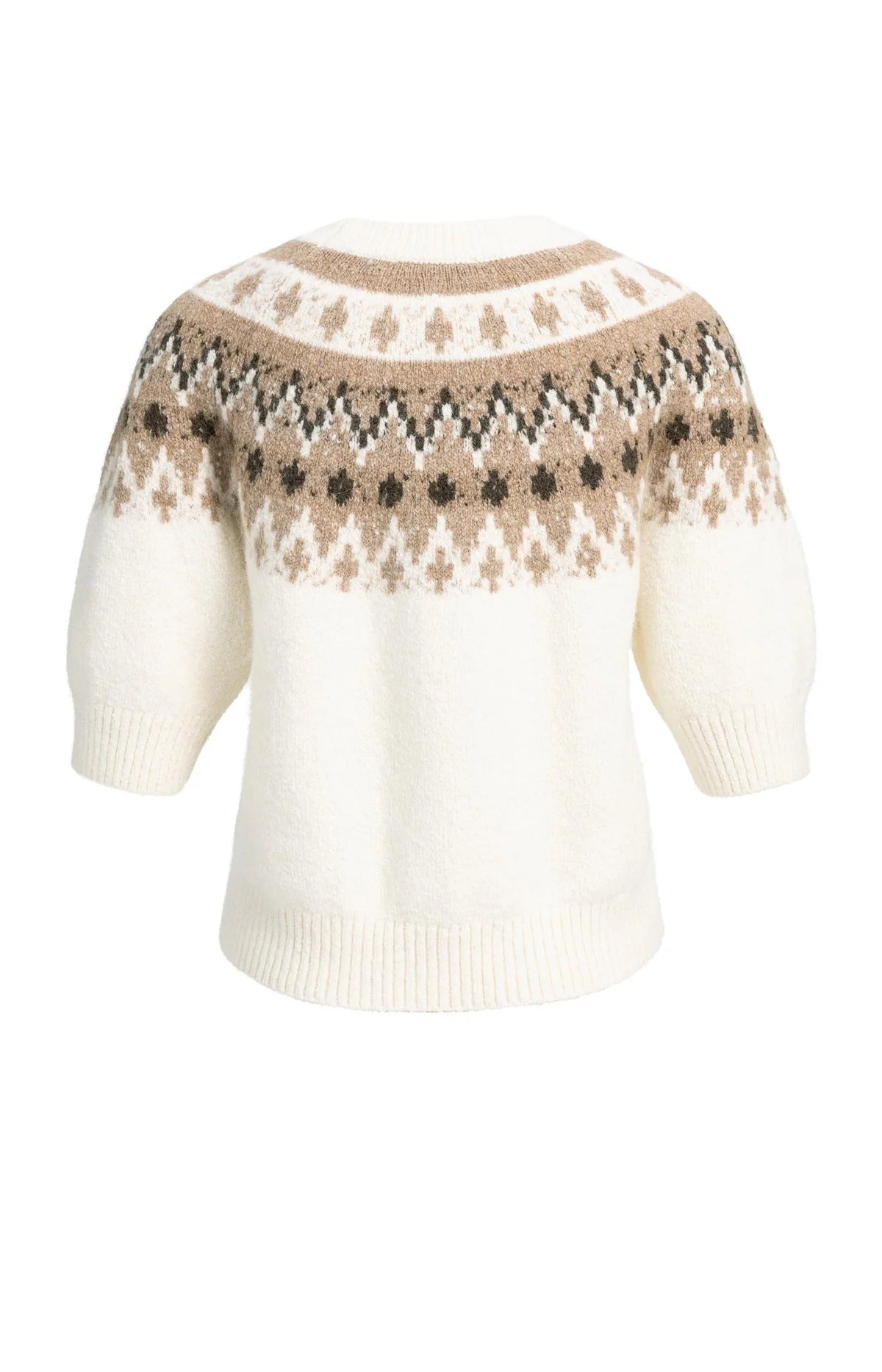 Pull en maille à motif jacquard inspiration nordique