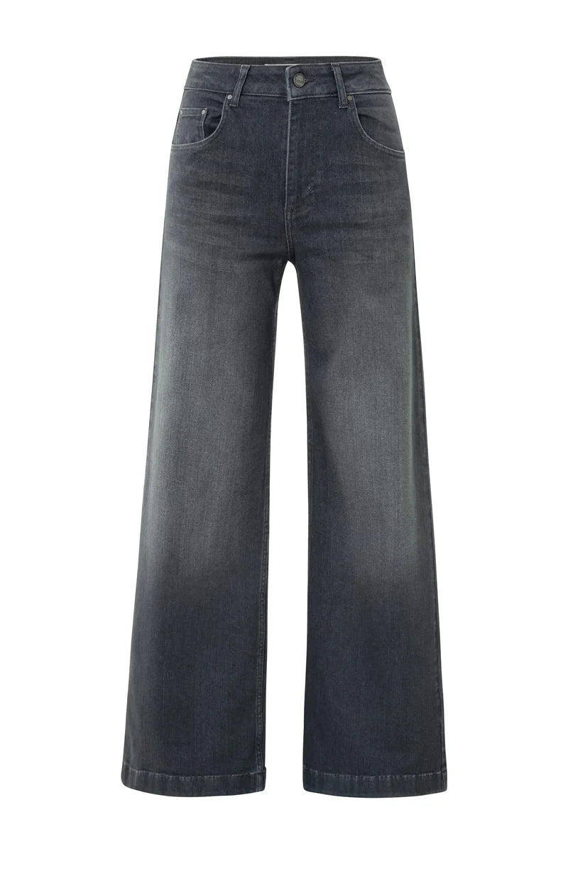 Jean taille haute coupe ample et large (L30) YAYA