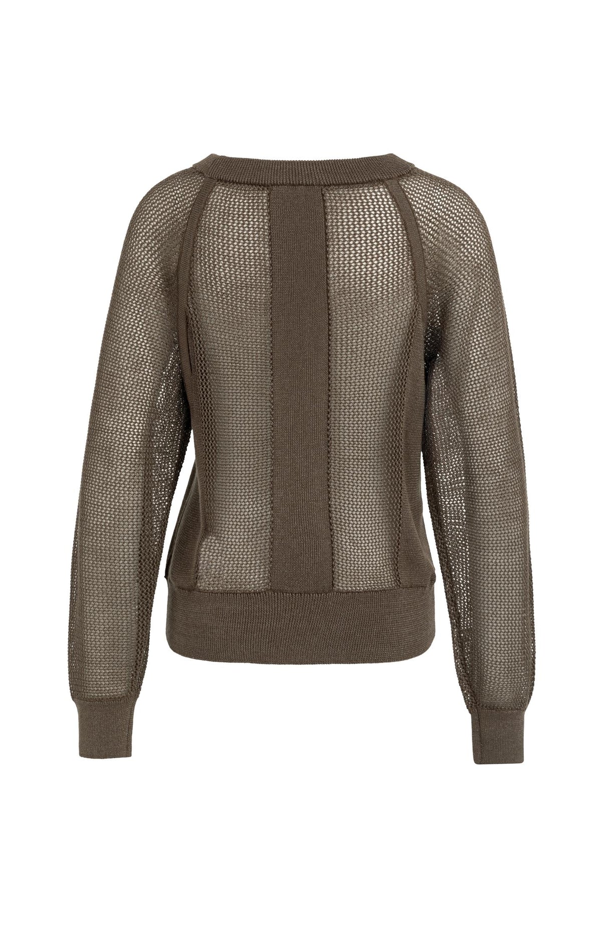 Pull tricoté au point de maille avec manches raglan