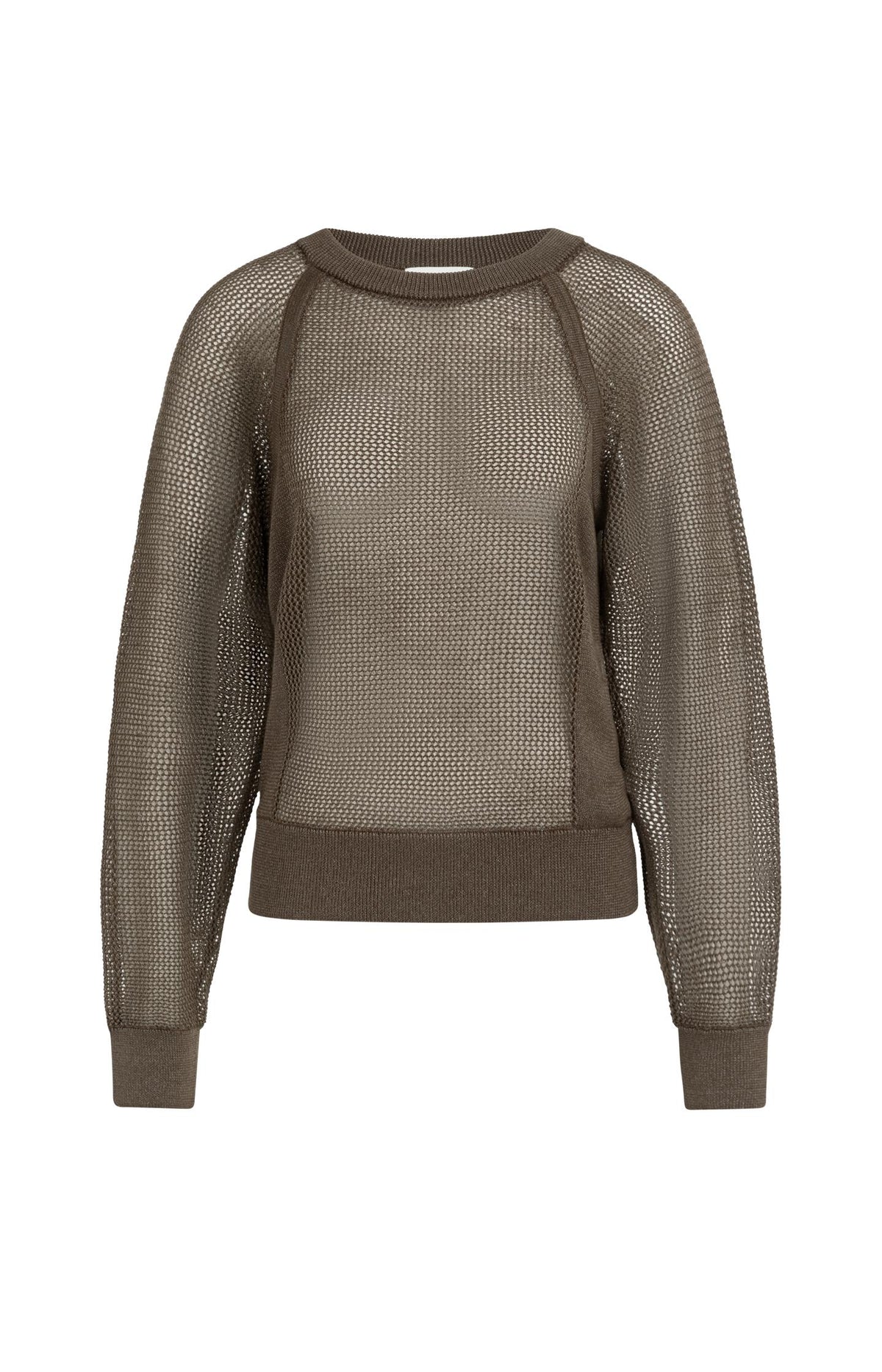 Pull tricoté au point de maille avec manches raglan
