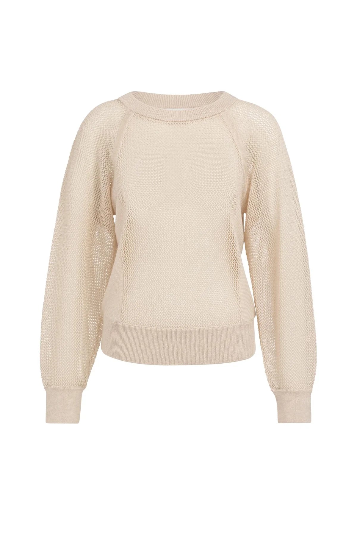 Pull tricoté au point de maille avec manches raglan