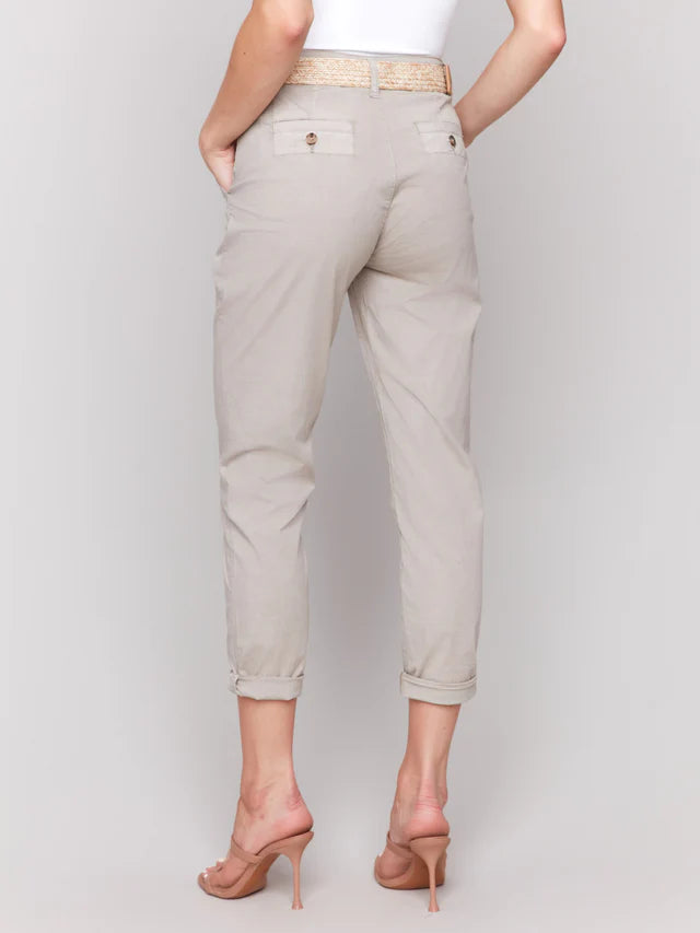 Pantalon ajusté avec ceinture CHARLIE B