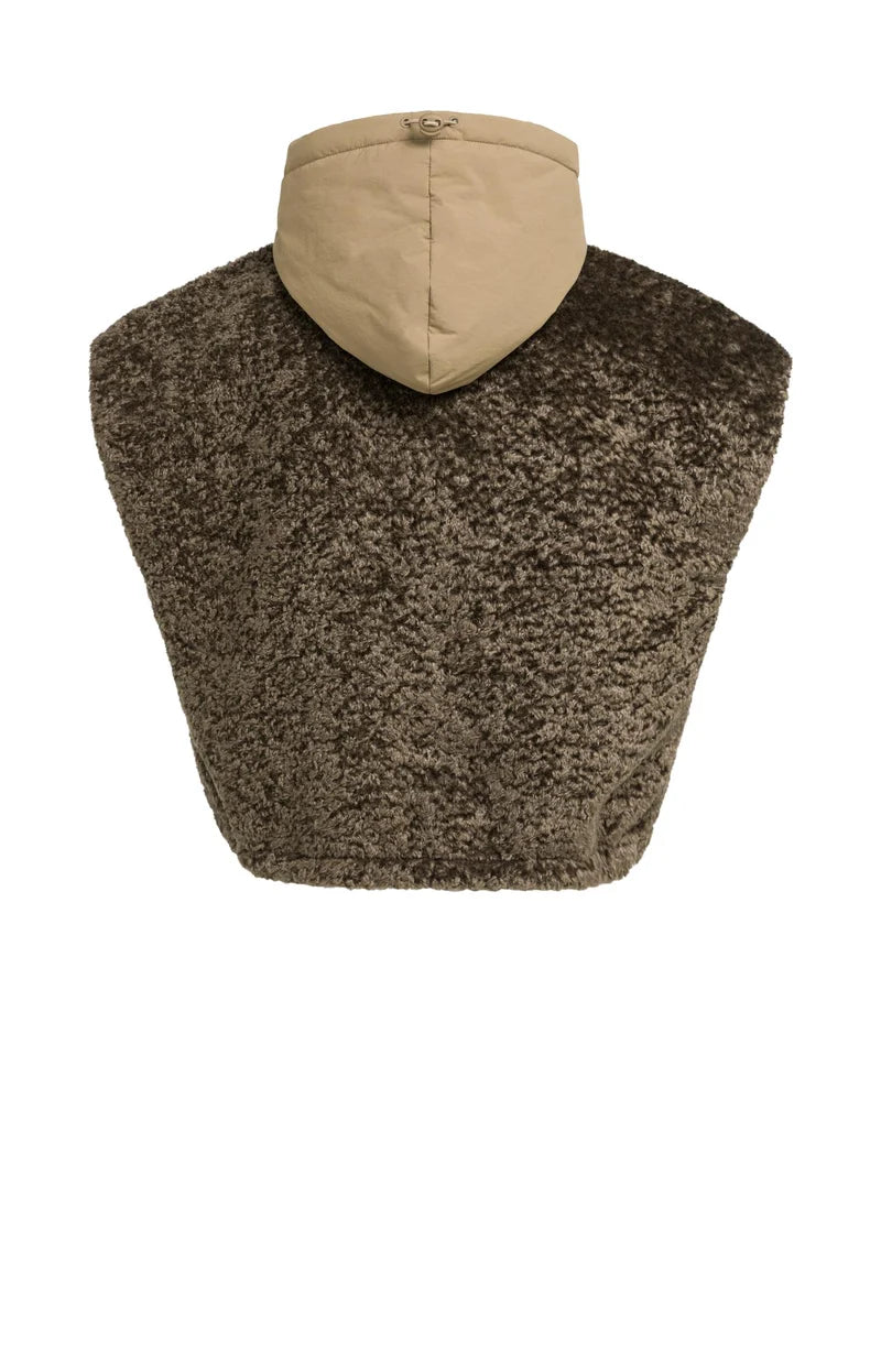 Bodywarmer réversible avec capuche