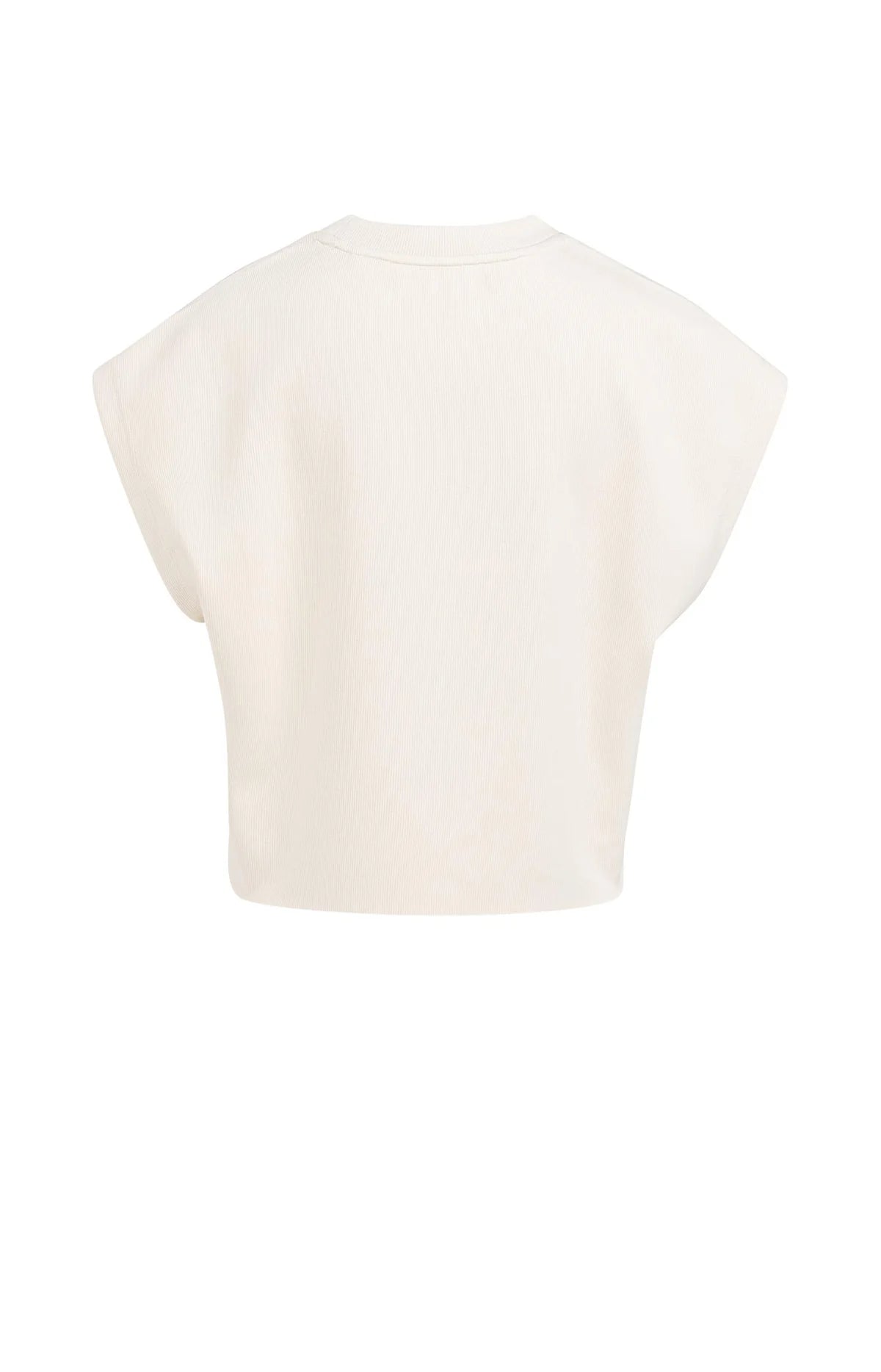 Sweat boxé sans manches texturé