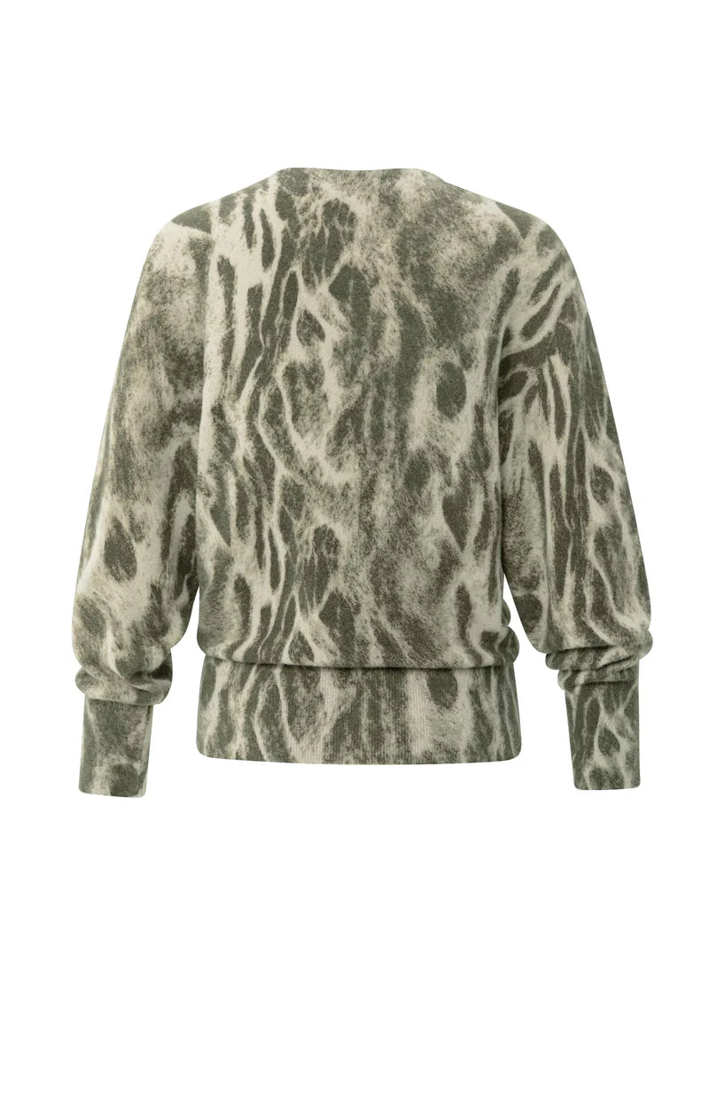 Pull doux à motif abstrait YAYA
