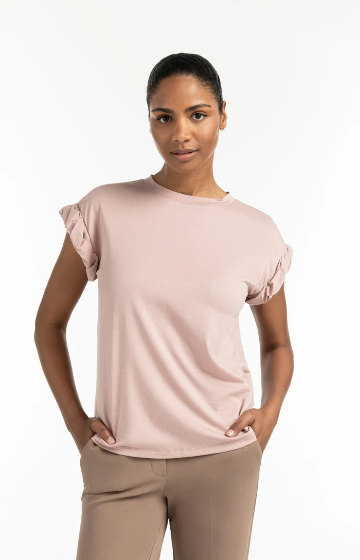 T-shirt à manches retroussées YAYA