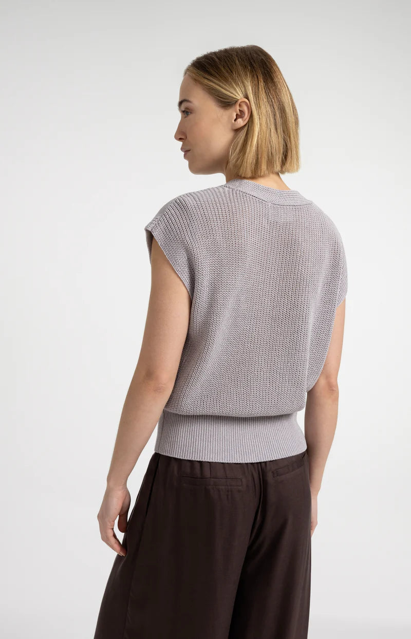 Pull texturé à col en V Prix de vente