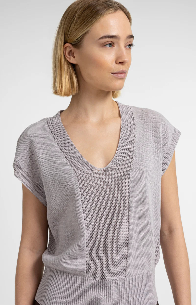 Pull texturé à col en V Prix de vente